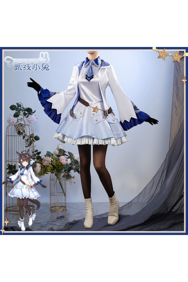 2XXT Cosplay Uma Musume Pretty Derby Daring Tact Pure White Race Outfit Cosplay Costume
